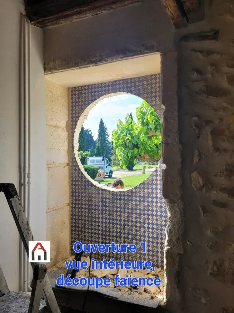 Ouverture en sous oeuvre - Oeil de boeuf (2)